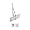 Premier Lock Aluminum Commercial Door Closer w/Adjustable Closing and Latching Speed, Size #4 DC41